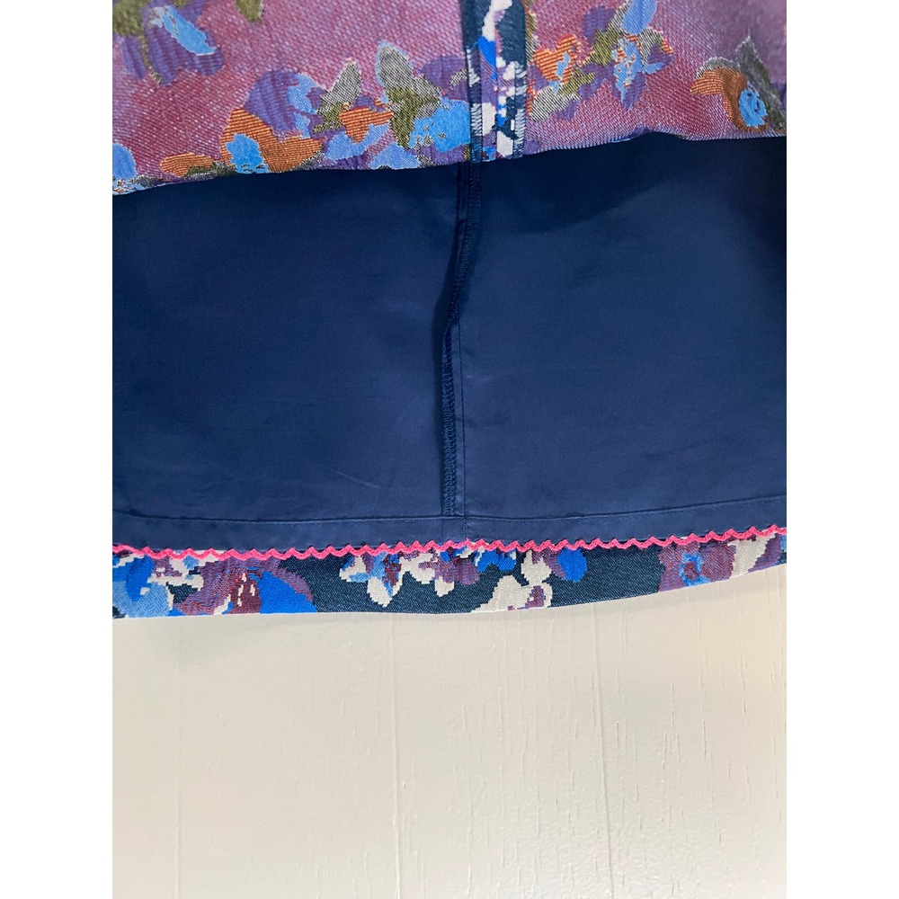 Maeve by Anthropologie Floral Tapestry Mini Skirt Size 4 - Picture 4 of 6